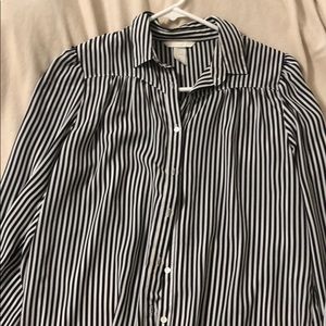 H&M stripped blouse